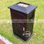 outdoor litter bin garbage storage bin park cast aluminum hotel dust can