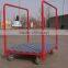 800kg heavy duty steel four brake castor carpet trolley