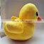 Bright colored plush duck toy for baby