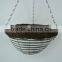 Round hanging basket for indoor and outerdoor decoration