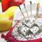 High quality party decoration angled frilled fruit toothpick