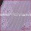 Purple floral design elegant stretch nylon lace trimming tricot fabric