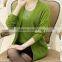 2015 autumn sweater knit fabric,Two piece knit sweater,cardigan long sleeve custom knit sweater and short sleeve knit sweater