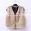 2016 new latest design hot sale women dresses clothes faux fur vest lady apparel wear vest