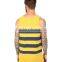 Cheap yellow and black striped one size fit all tank top