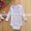 2017 Year Wholesale Free Shipping White Long Sleeve Romper