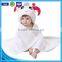 Competitive price snuggle cotton velour animals baby hooded towel wholesales