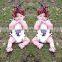 S33501W Girl Flower Romper Cotton Floral Jumpsuit Outfits 2017 Summer Clothing