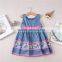 New style polka dots wholesale no sleeve girls one piece dress simple