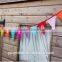 Happy Birthday Bunting Banner With White Letters, Party Bunting Banner, Handmade Felt Bunting Banner