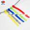Strong sticky double side hook and loop strap colorful cable tie