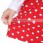 2016 factory wholesale fashion Baby Girls Polka Dot dress ,long sleeve cute dress,Kids Wear Casual Wave Point Dress MC6030302