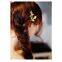 Fashion Hair accessories gold leaf hair clip