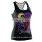 Women Summer Gothic Shirt Zombie bride Print Sleeveless Vest