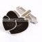 Double Red Heart Fingerprint Men Shirt Wedding Cufflinks