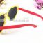2017 High Quality Heart Shape Children's Glasses Pink Red Sunglasses GirlSun Glasses For Kids Girls 100% Uv400 shade