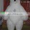 New arrival!!HI CE 2-3 meters inflatable polar mascot costume for adults,inflatable bear mascot costume with plush hair