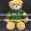 8" sitting height light brown stuffed plush Teddy Bear toy with CE certificate