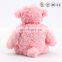 Romantic valentine plush pink heart i love you teddy bear