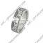 Special design large angel wings five-pointed star titanium ring