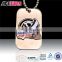 High end cheap military metal dog id tag for jewelry