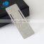 2017 China manufacturer cheap custom metal stainless steel bookmarks