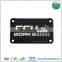 Fashional Anodized Black Electronics Nameplate Sign With 4 Holes, Silver Embossed Letters With Diamond Cutting