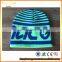 jacquard weave knit hat beanies striped knitted beanie