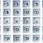 custom number or letter acrylic table sign holder for Restaurant / Hotel / Bar