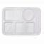 Melamine School & Hospital Lunch Food Rectangle Tray with divider