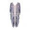 2019 Sexy See Through V-Neck Bats Sleeve V Back Loose Summer Beach Dress Lace Tunic Women Beachwear Plus Size Sarong Plage