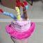 Funny happy birthday cake shaped dog cap birthday pet hats