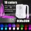 16 colors glow bowl toilet light motion sensor battery powered toilet bowl led night lights waterproof toilet bowl light