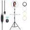 10inch ring light price foldable makeup selfie ring light led tiktok circle portable tripod stand ring light 26cm phone holder