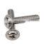 DIN standard and m2-m10 or custom size cross fitting pan head screw bolt with flange