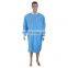 Blue Stretchy SMS Blue Lab Coat Polypropylene Doctor Lab Coat