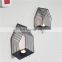 Customized House Shape Metal Wire Candle Holder Decoration Wall Shelf for Home Decor
