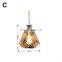 Nordic Modern Personality Glass Engraved Wine Bottle Pendant Light E27