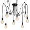 American retro industrial style Muti-heads pendant light for decorate