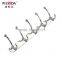 Wesda zinc alloy bathroom accessories decorative stainless steel coat hook for towel 831