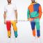 Hot Sell Pullover Color Block Men Oversize Custom Printed color block 100%Cotton Hoodie