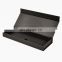 Custom very thin black rectangle shallow magnetic folding gift box