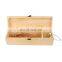 Vitalucks wholesale customized single bottle unfinished pine wooden box wine packaging case