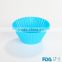 Single various shape FDA silicone muffin cups for cookies