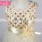 The luxury and elegant ivory flower dress cream feather new dress                        
                                                Quality Choice