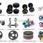 50kgs Hexagon rubber/PU dumbbell set