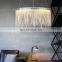 New Metal Tassel Chandelier Dining Room Home Modern Led Ceiling Hanging Light Decor Round Pendant Lamp