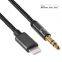 High quality car aux stereo adapter MFi  lightning to 3.5mm jack audio cable for Apple iPhone 8/X/11/12/13