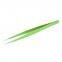 Small tweezers for hand account Guka cute manual diy sticker point elbow hand account clip tool sewing grafting false eyelashes green Straight head