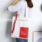 Customized Promotional Gifts Heat Transfer Printed Handled Zipper Canvas Tote Bag with full color print with personalize design